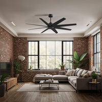 64-Inch Ariella 8-Blade Ceiling Fan Without Light Kit