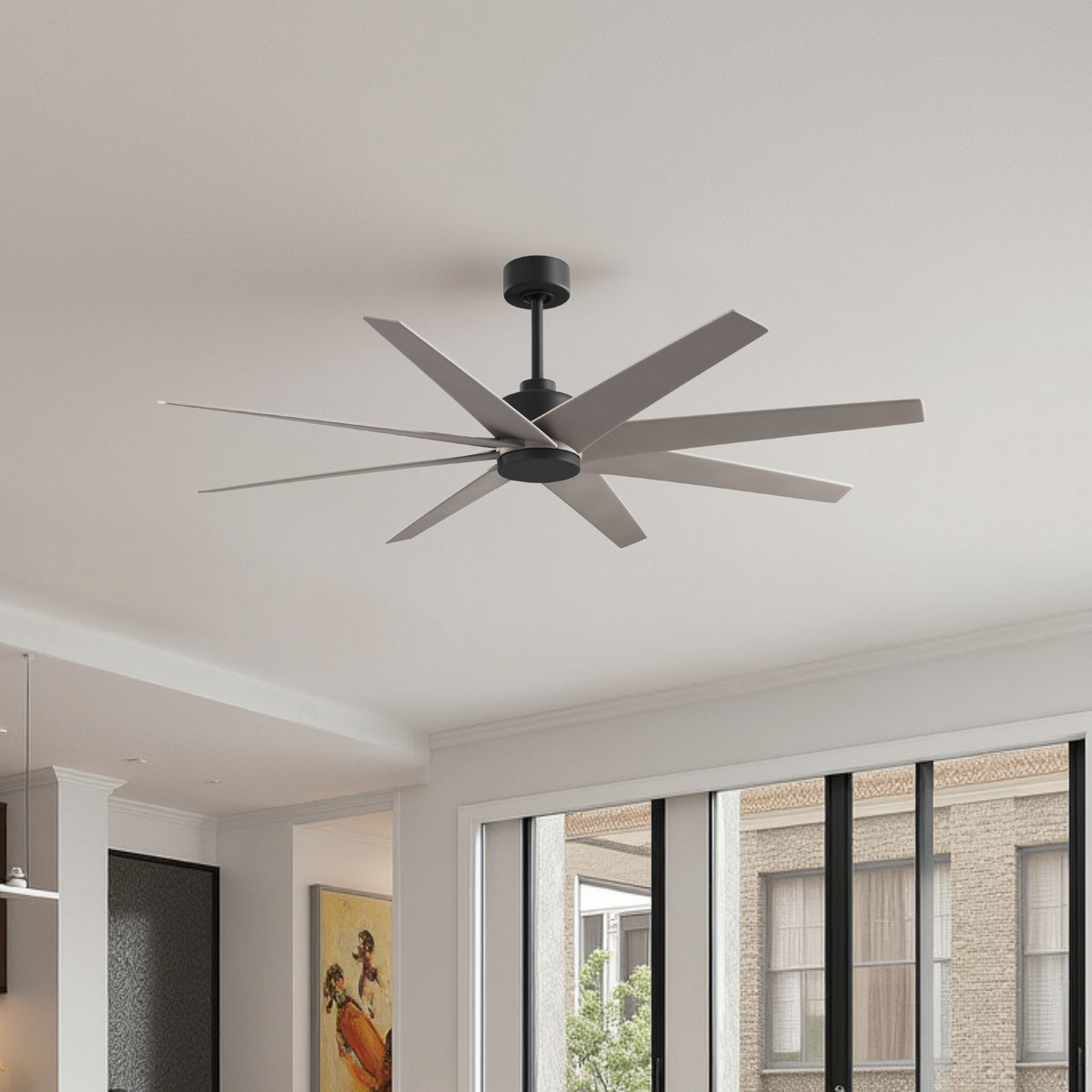 64-Inch Ariella 8-Blade Ceiling Fan Without Light Kit