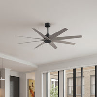 64-Inch Ariella 8-Blade Ceiling Fan Without Light Kit
