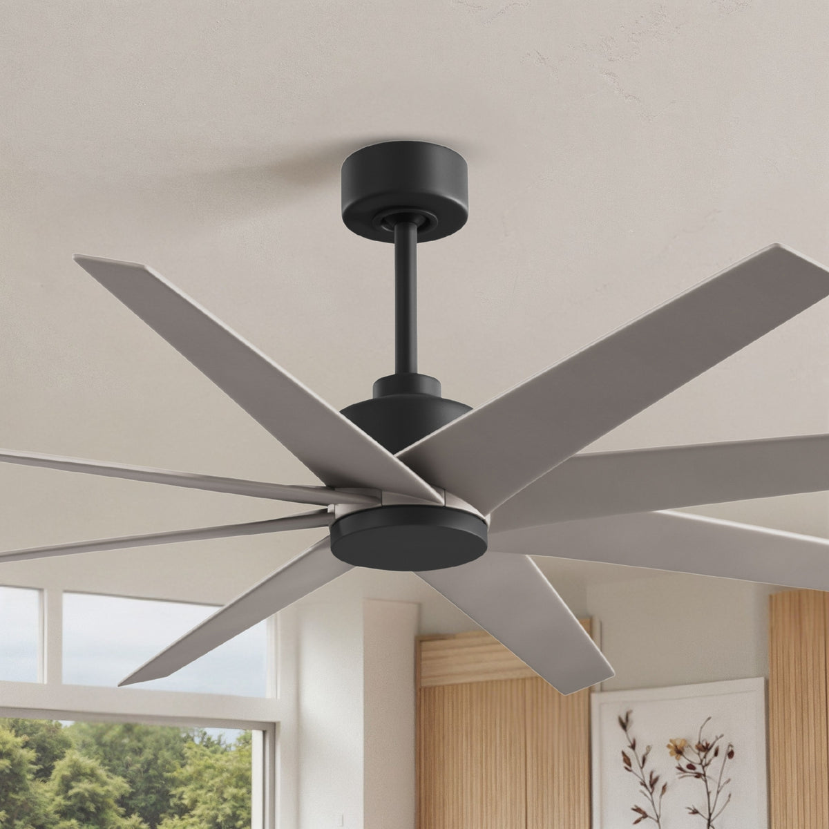 64-Inch Ariella 8-Blade Ceiling Fan Without Light Kit