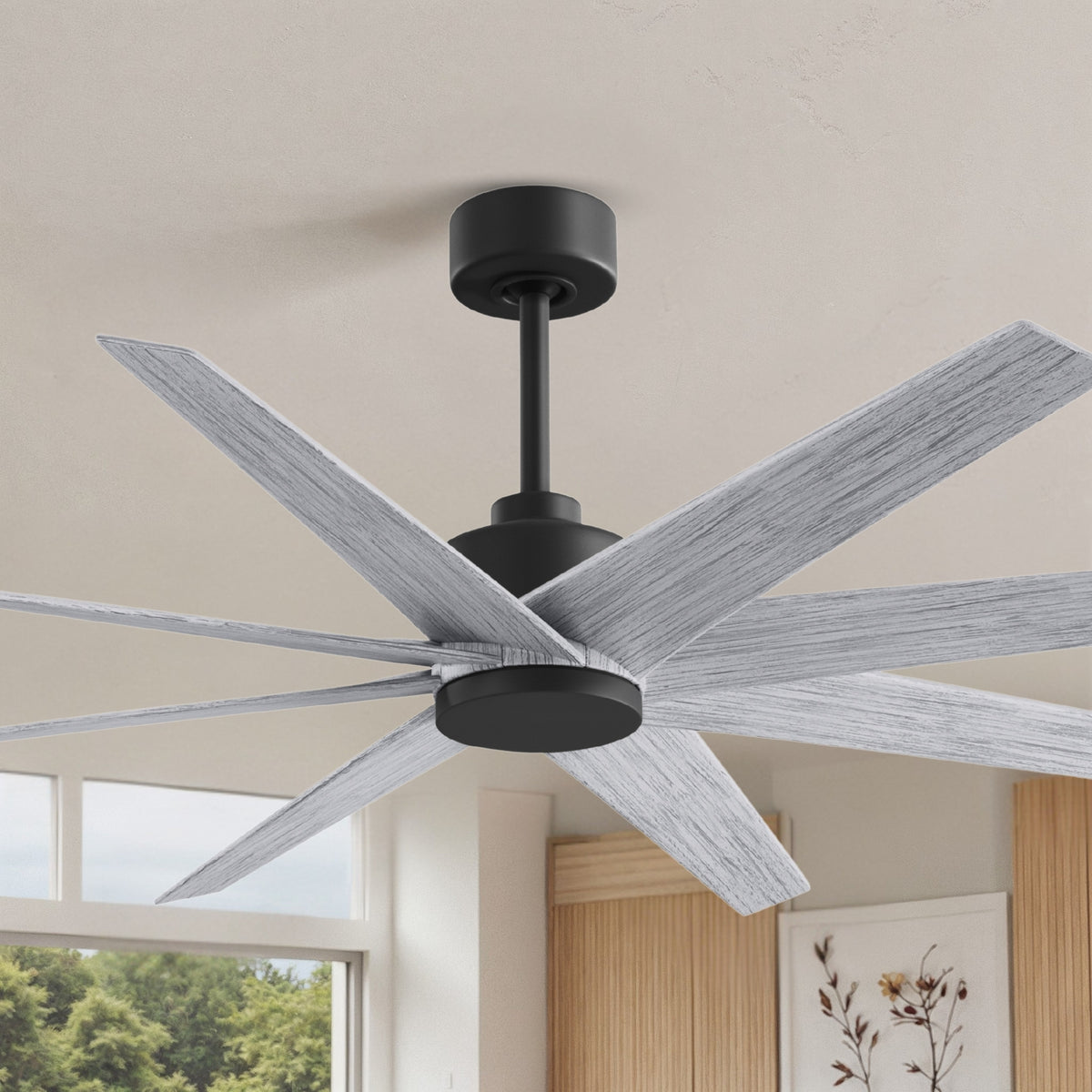 64-Inch Ariella 8-Blade Ceiling Fan Without Light Kit
