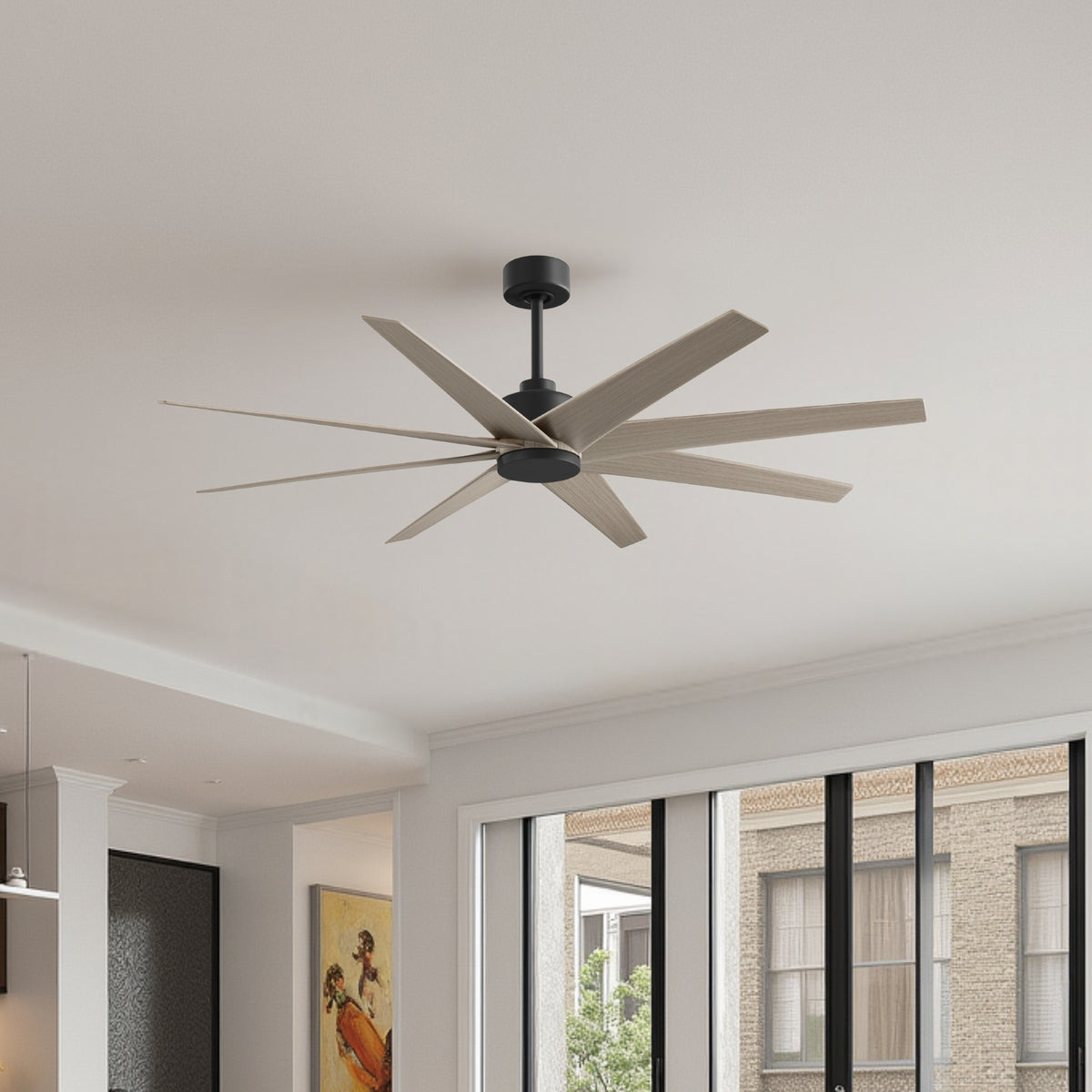 64-Inch Ariella 8-Blade Ceiling Fan Without Light Kit