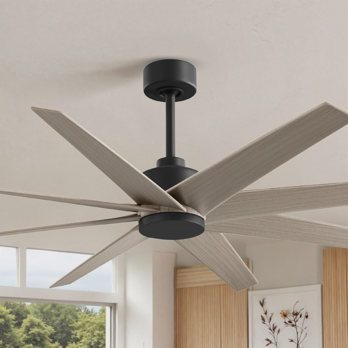 64-Inch Ariella 8-Blade Ceiling Fan Without Light Kit