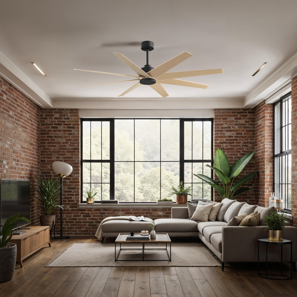 64-Inch Ariella 8-Blade Ceiling Fan Without Light Kit