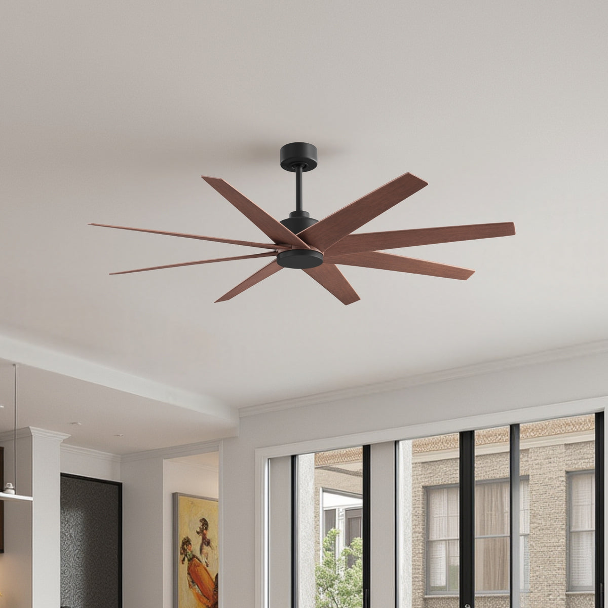 64-Inch Ariella 8-Blade Ceiling Fan Without Light Kit