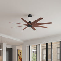 64-Inch Ariella 8-Blade Ceiling Fan Without Light Kit