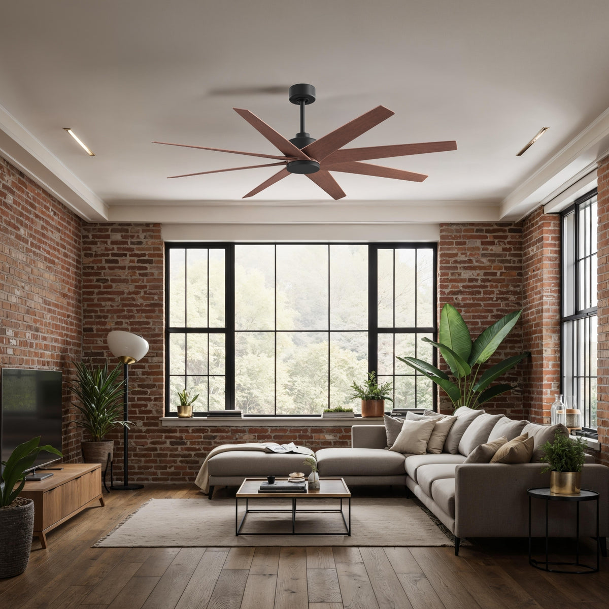 64-Inch Ariella 8-Blade Ceiling Fan Without Light Kit