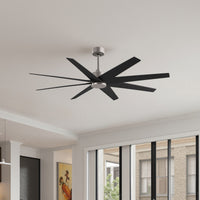 64-Inch Ariella 8-Blade Ceiling Fan Without Light Kit
