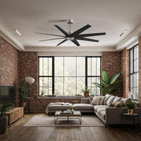 64-Inch Ariella 8-Blade Ceiling Fan Without Light Kit