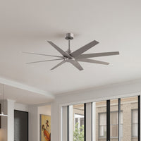 64-Inch Ariella 8-Blade Ceiling Fan Without Light Kit