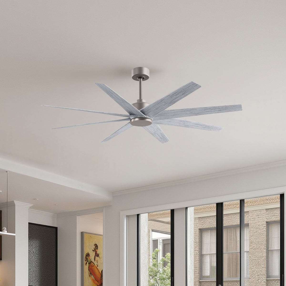 64-Inch Ariella 8-Blade Ceiling Fan Without Light Kit