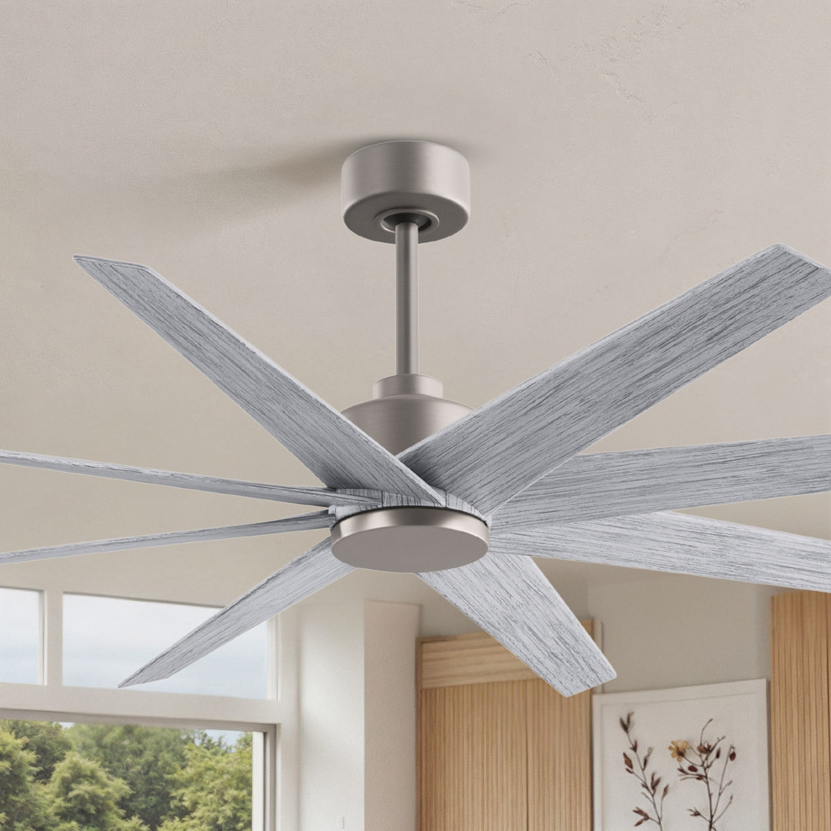 64-Inch Ariella 8-Blade Ceiling Fan Without Light Kit