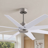 64-Inch Ariella 8-Blade Ceiling Fan Without Light Kit