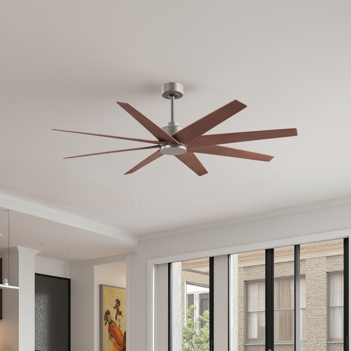64-Inch Ariella 8-Blade Ceiling Fan Without Light Kit