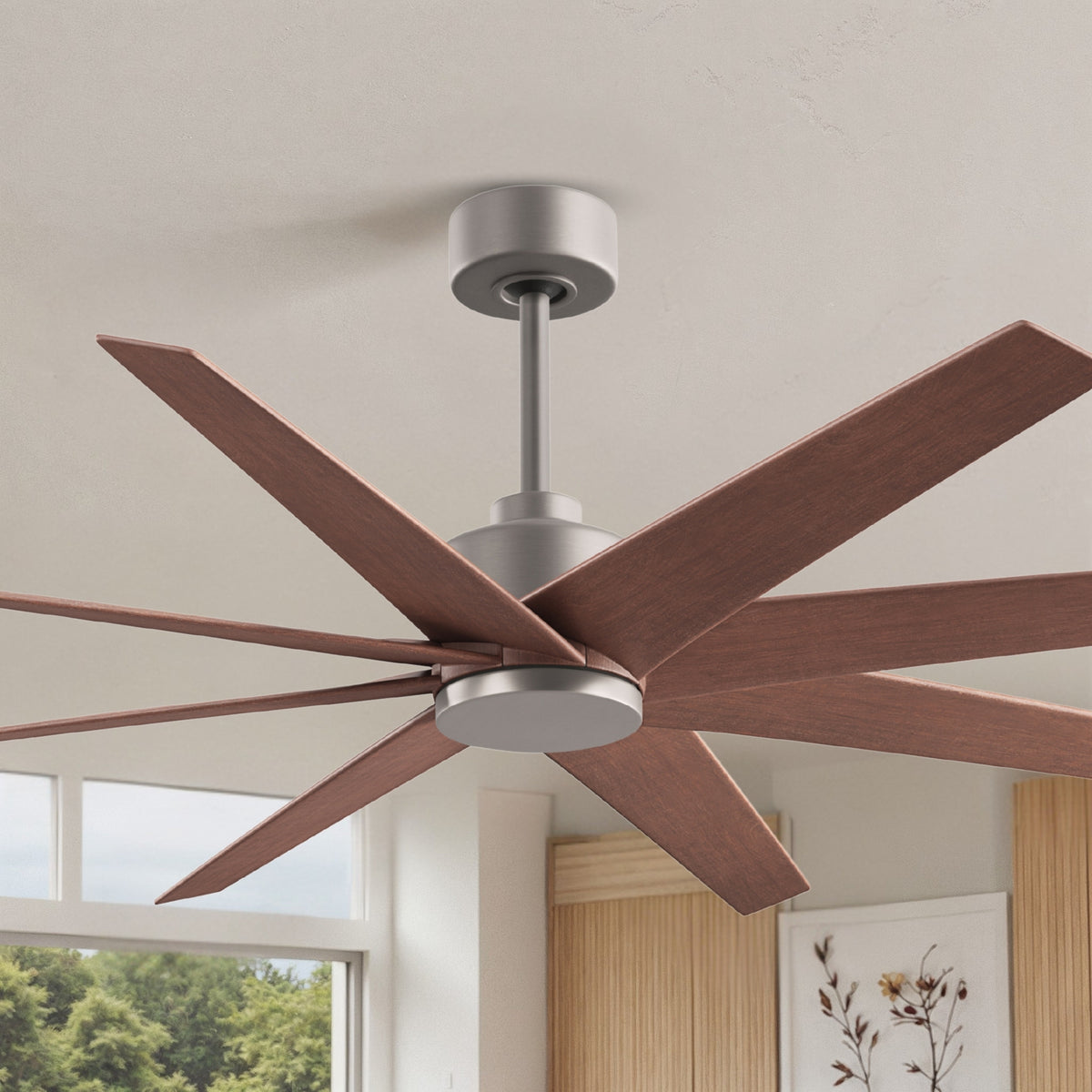64-Inch Ariella 8-Blade Ceiling Fan Without Light Kit