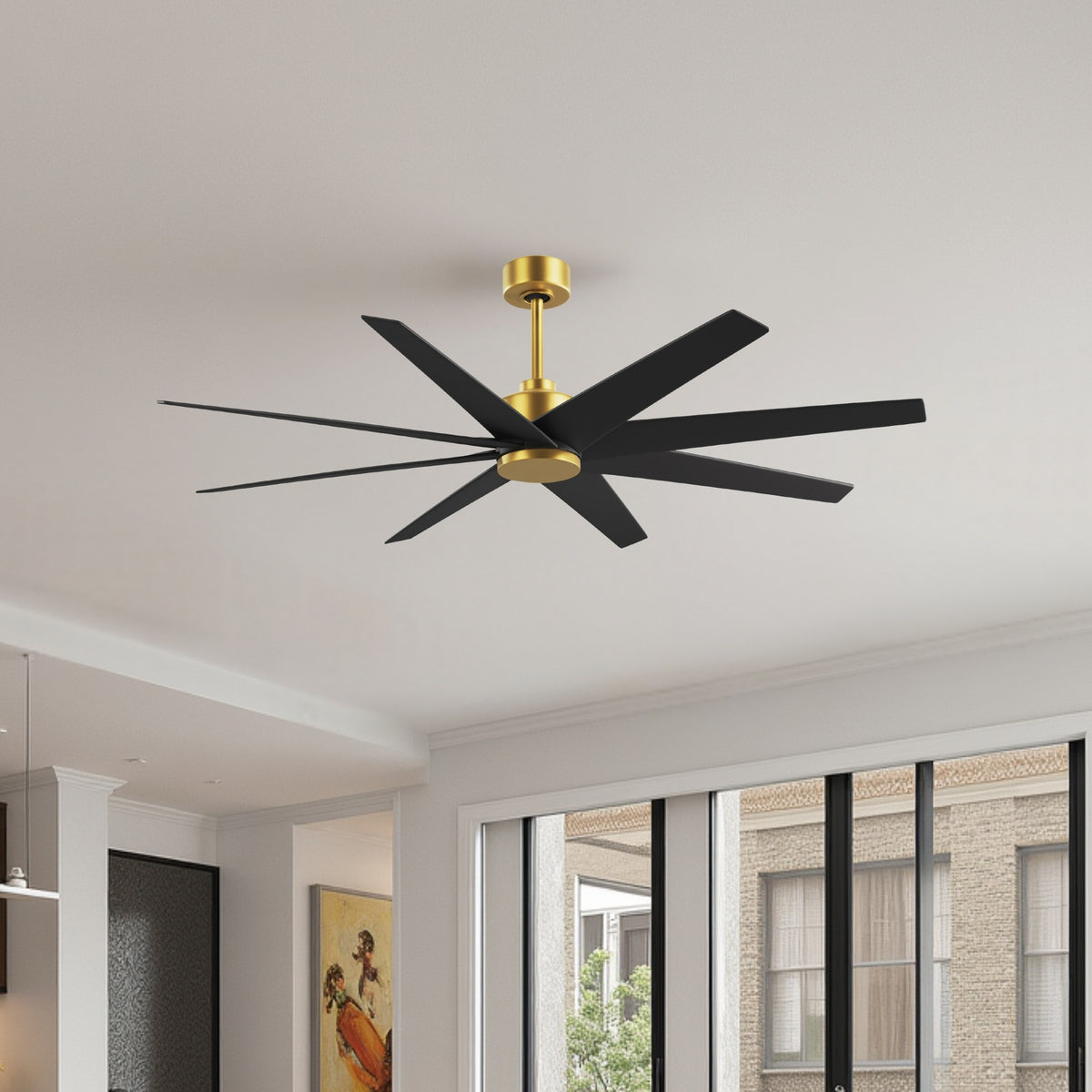 64-Inch Ariella 8-Blade Ceiling Fan Without Light Kit