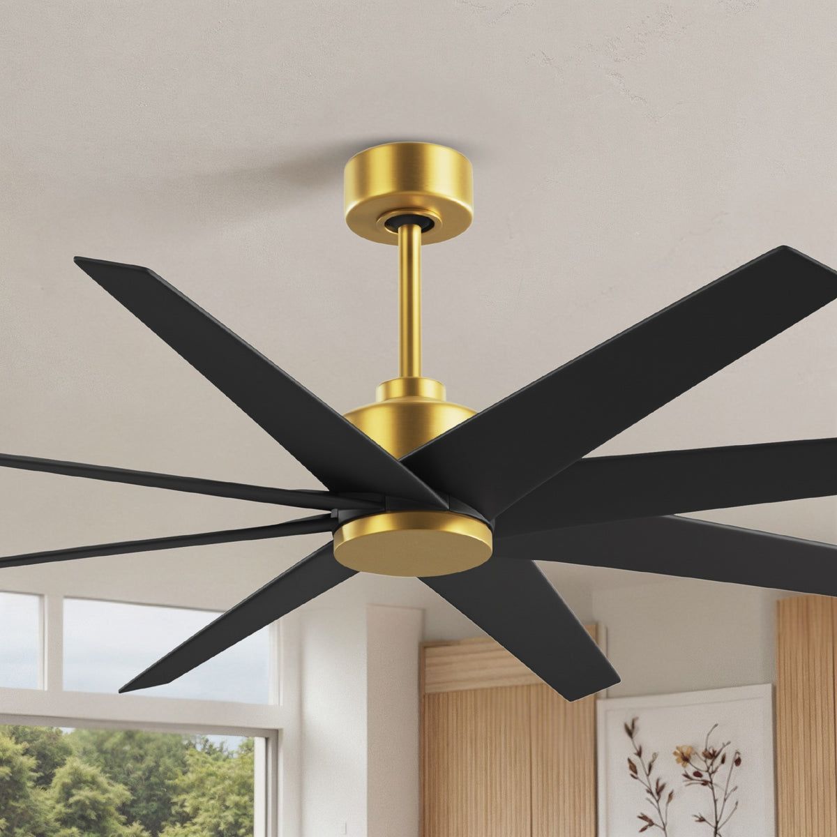 64-Inch Ariella 8-Blade Ceiling Fan Without Light Kit