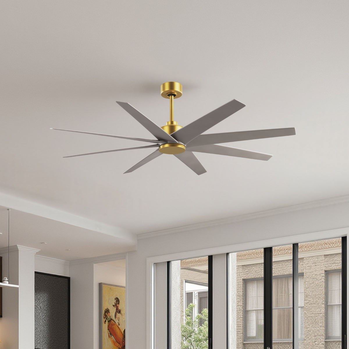 64-Inch Ariella 8-Blade Ceiling Fan Without Light Kit