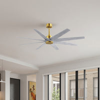 64-Inch Ariella 8-Blade Ceiling Fan Without Light Kit
