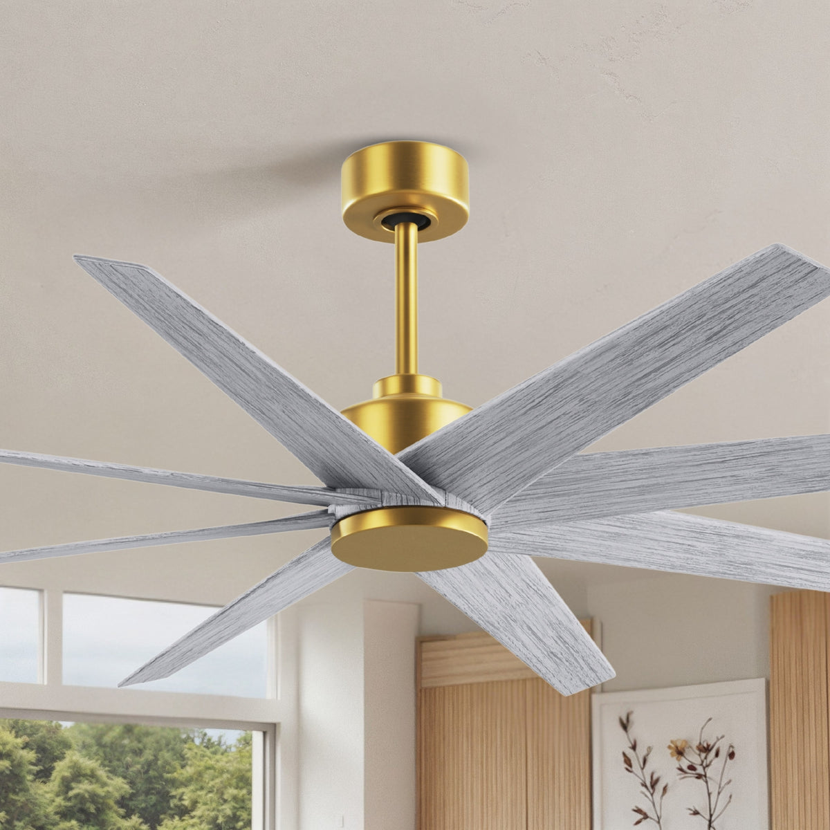 64-Inch Ariella 8-Blade Ceiling Fan Without Light Kit