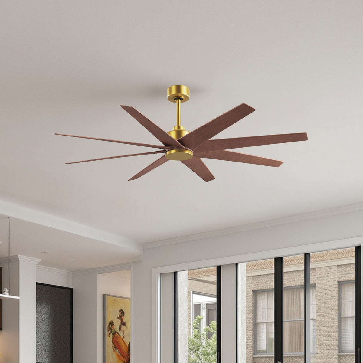64-Inch Ariella 8-Blade Ceiling Fan Without Light Kit