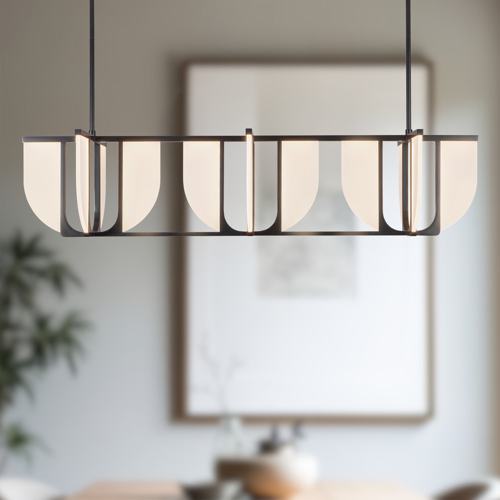 Anders 59-in Steel Linear Pendant