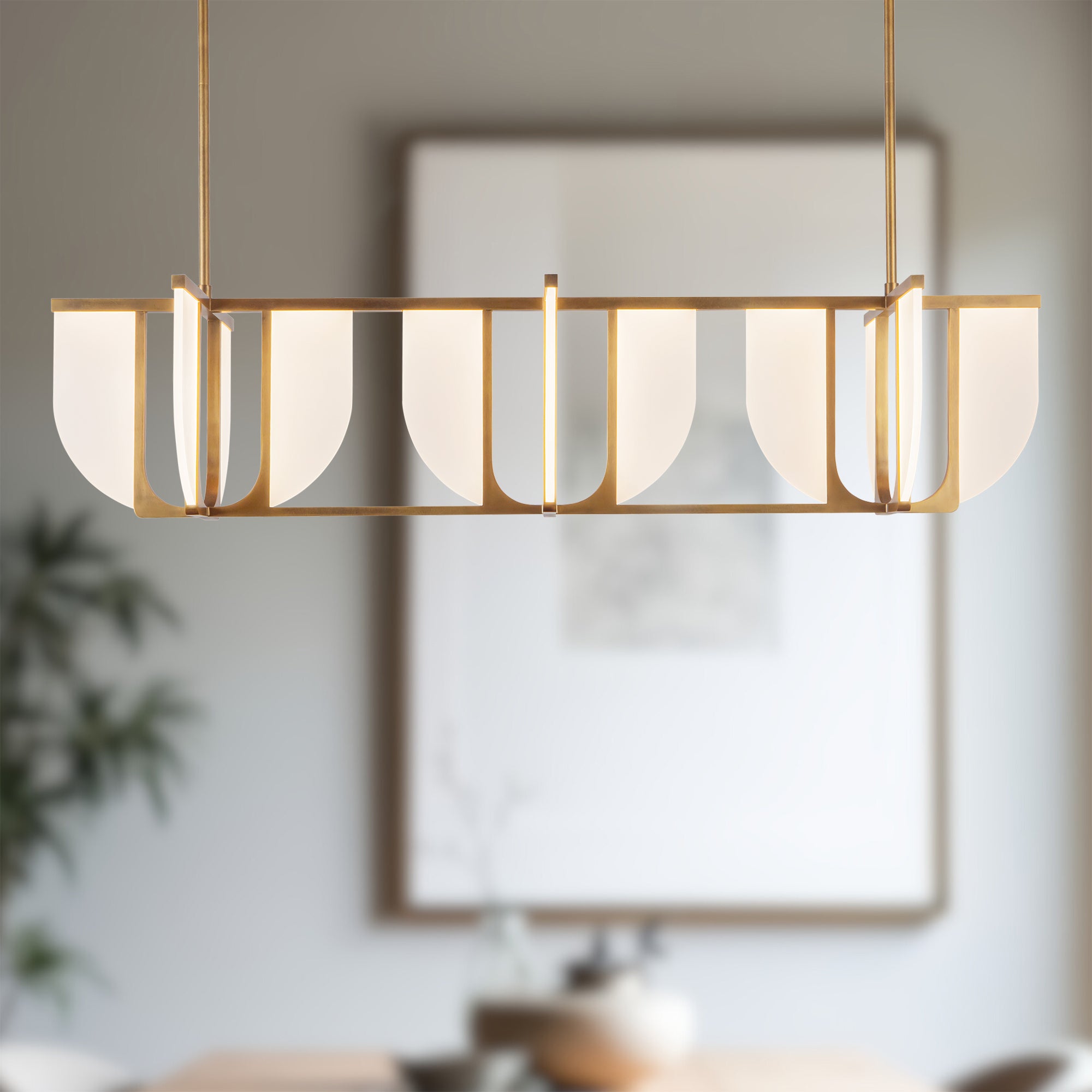 Anders 59-in Steel Linear Pendant