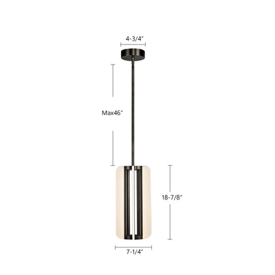 Anders 7-in Steel Pendant