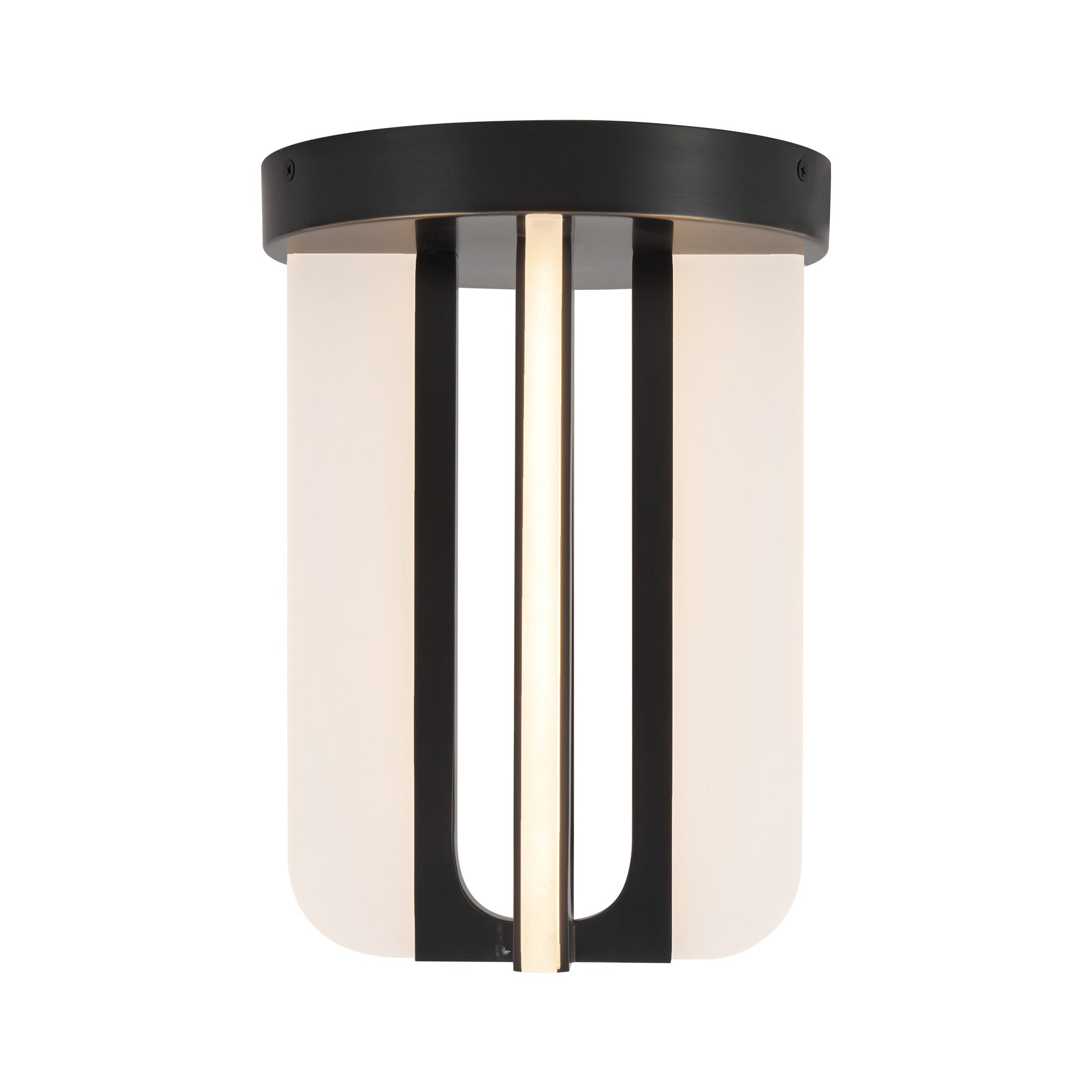 Anders 8-in Steel Semi-Flush Mount
