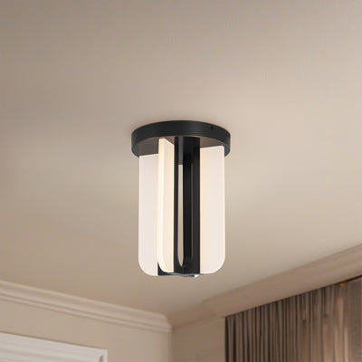 Anders 8-in Steel Semi-Flush Mount