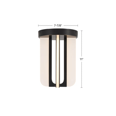 Anders 8-in Steel Semi-Flush Mount