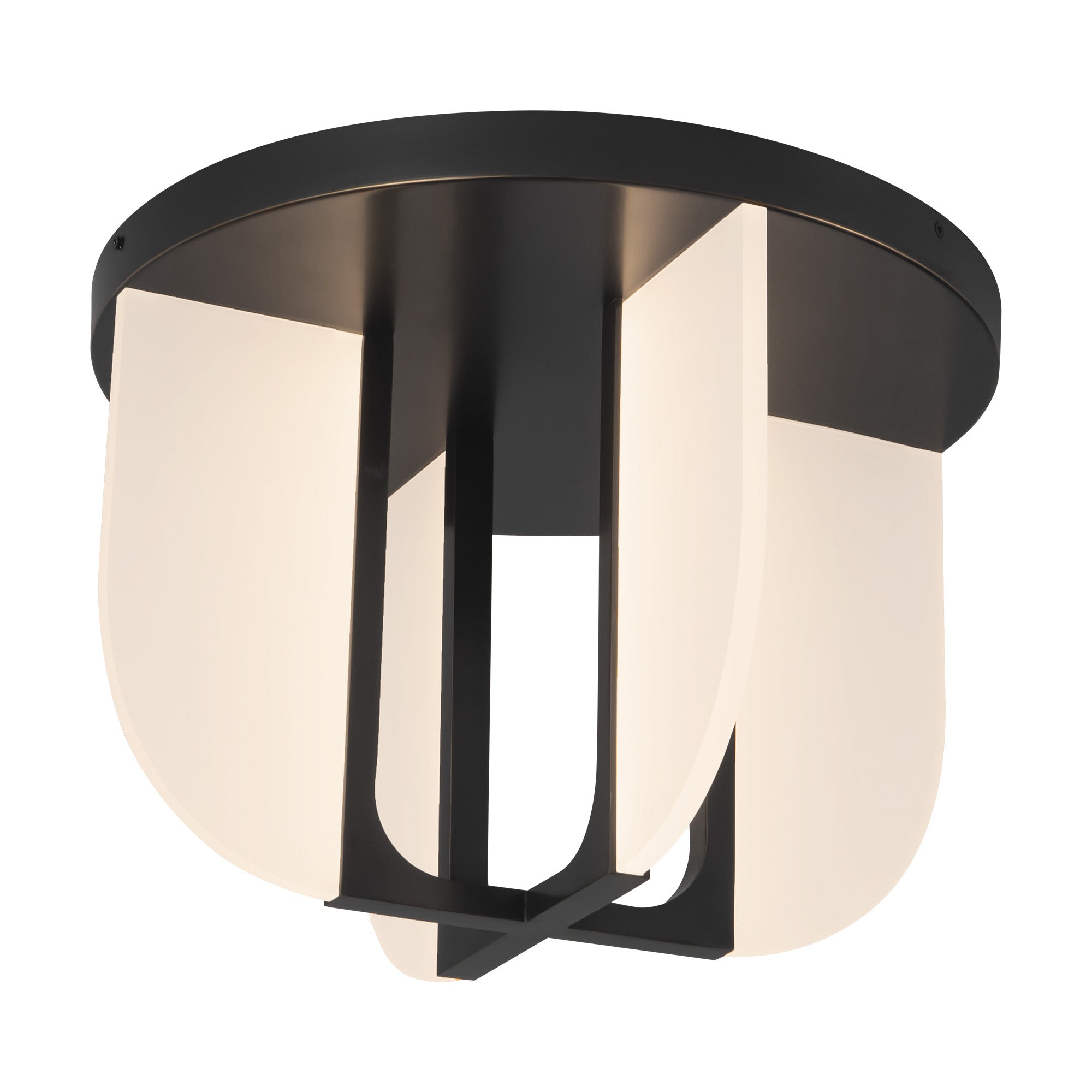 Anders 17-in Steel Semi-Flush Mount