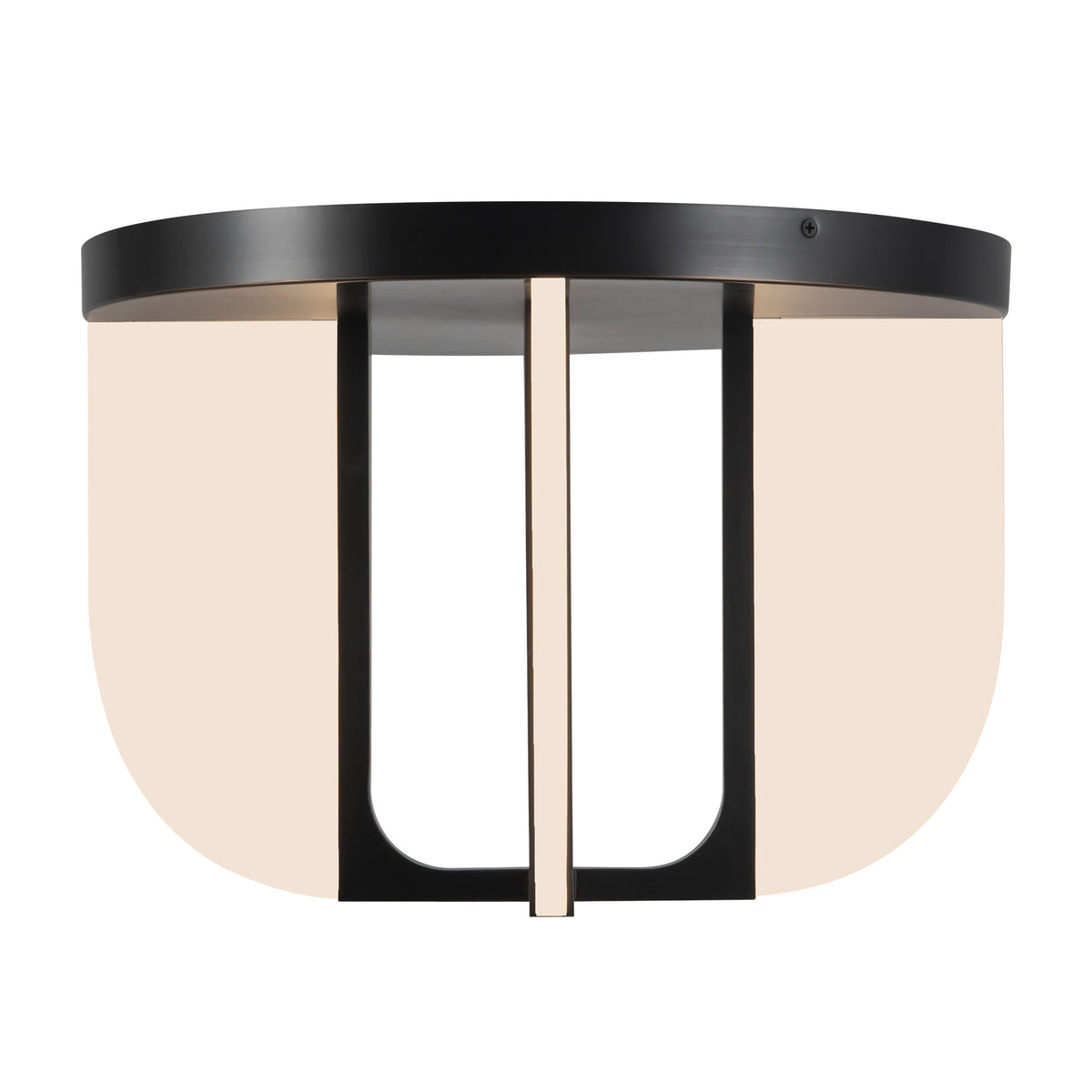 Anders 17-in Steel Semi-Flush Mount