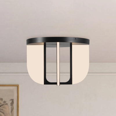 Anders 17-in Steel Semi-Flush Mount