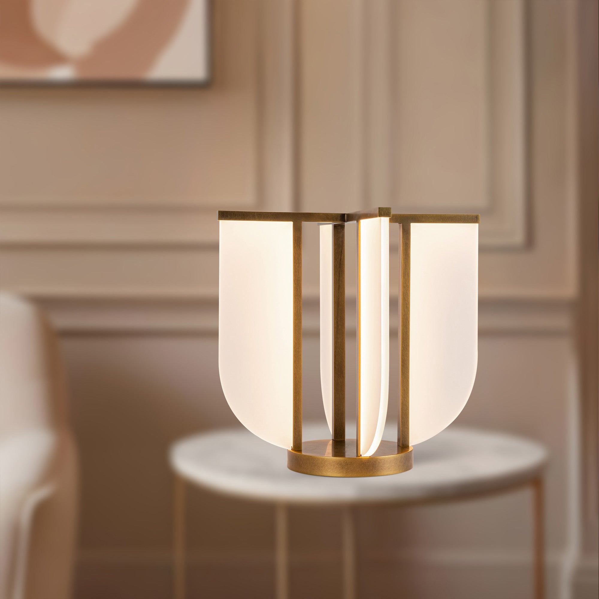 Anders 15-in Brass Table Lamp