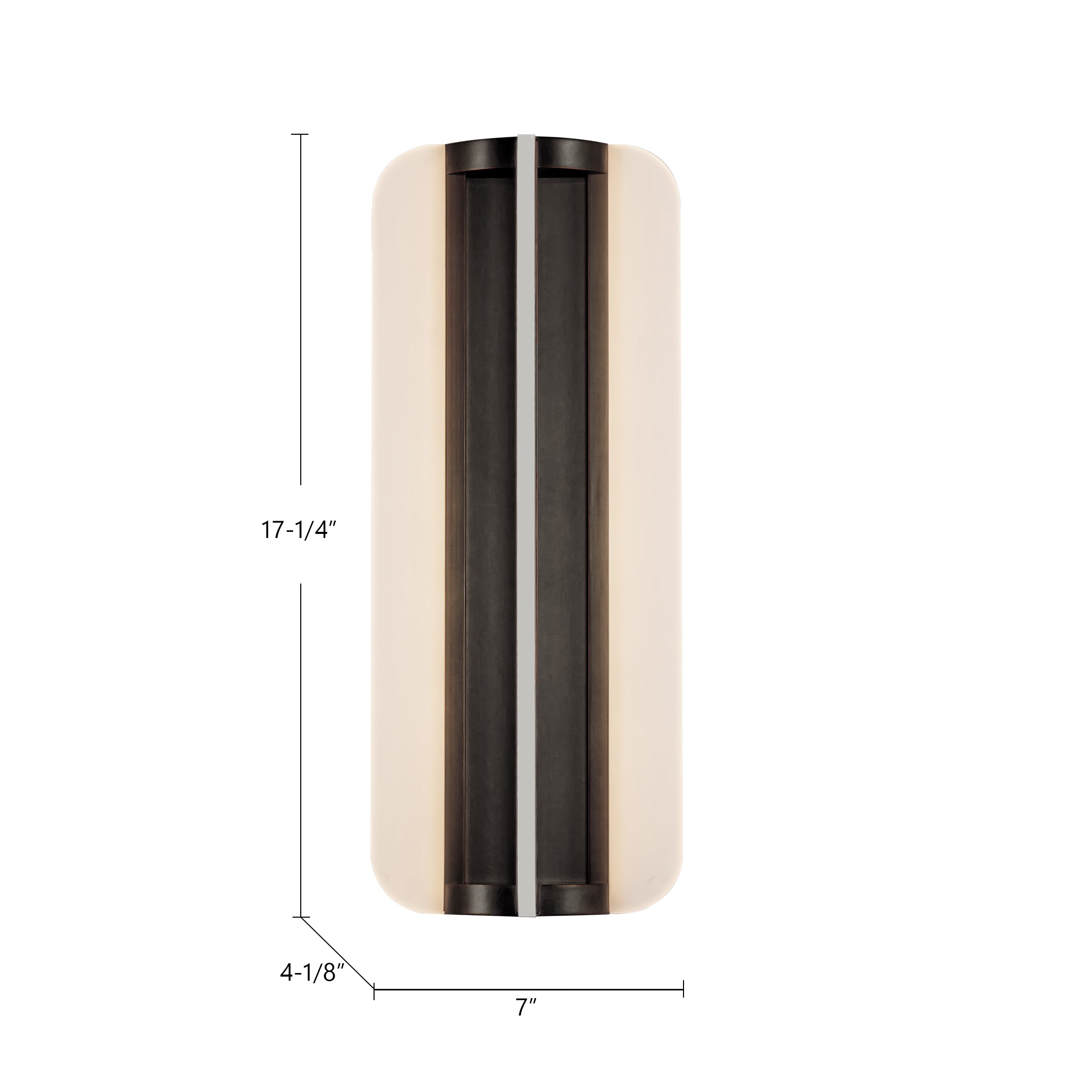 Anders 17-in Steel Vanity Light