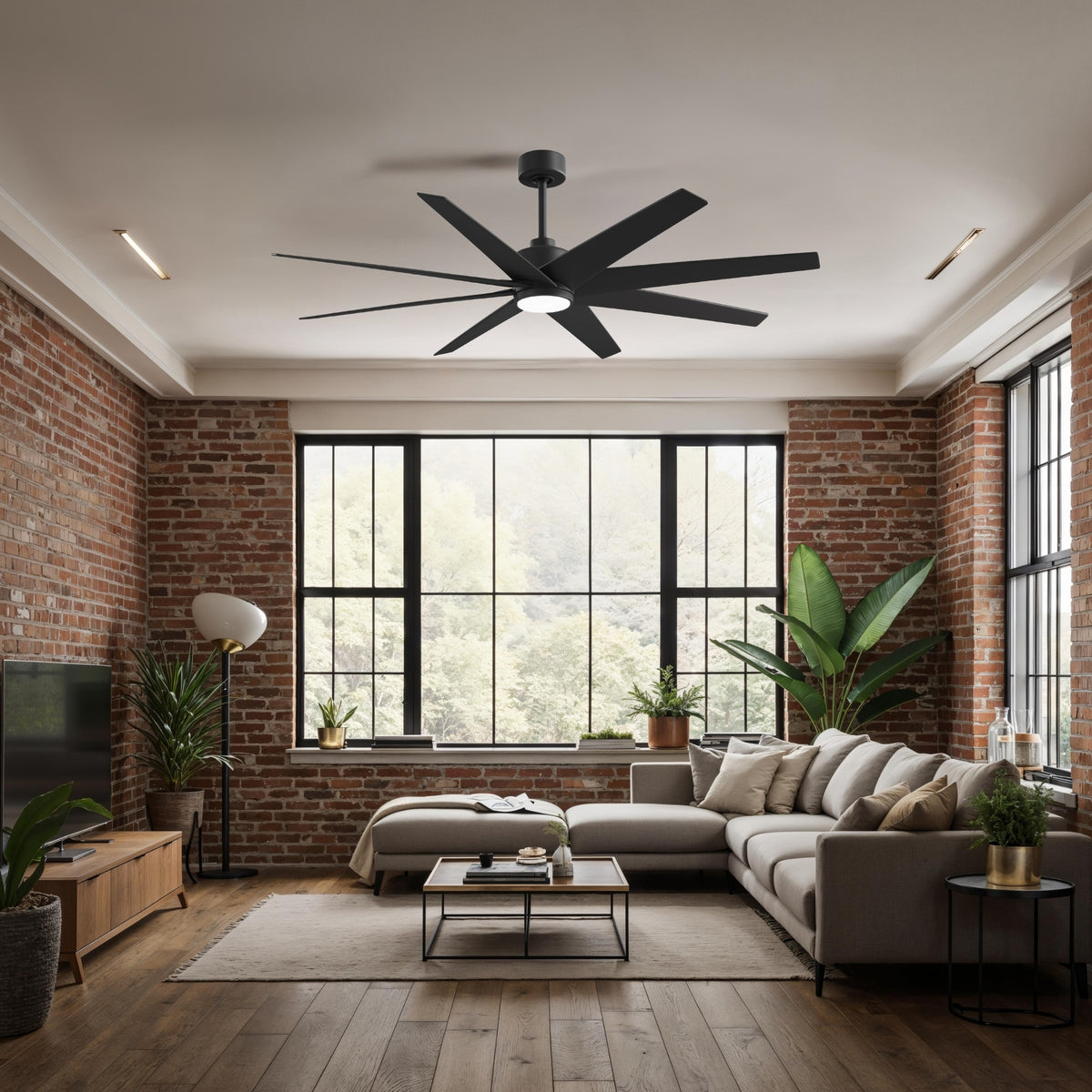64-inch Ariella 8-Blade Ceiling Fan with LED Light