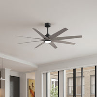 64-inch Ariella 8-Blade Ceiling Fan with LED Light