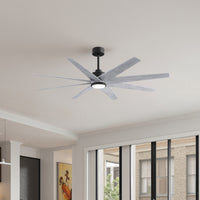 64-inch Ariella 8-Blade Ceiling Fan with LED Light
