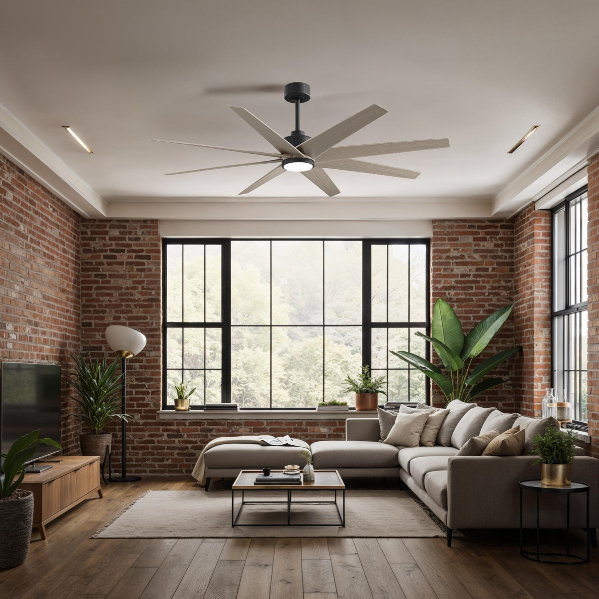 64-inch Ariella 8-Blade Ceiling Fan with LED Light