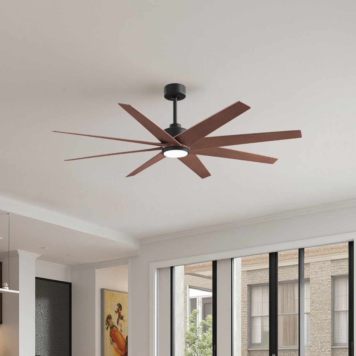 64-inch Ariella 8-Blade Ceiling Fan with LED Light