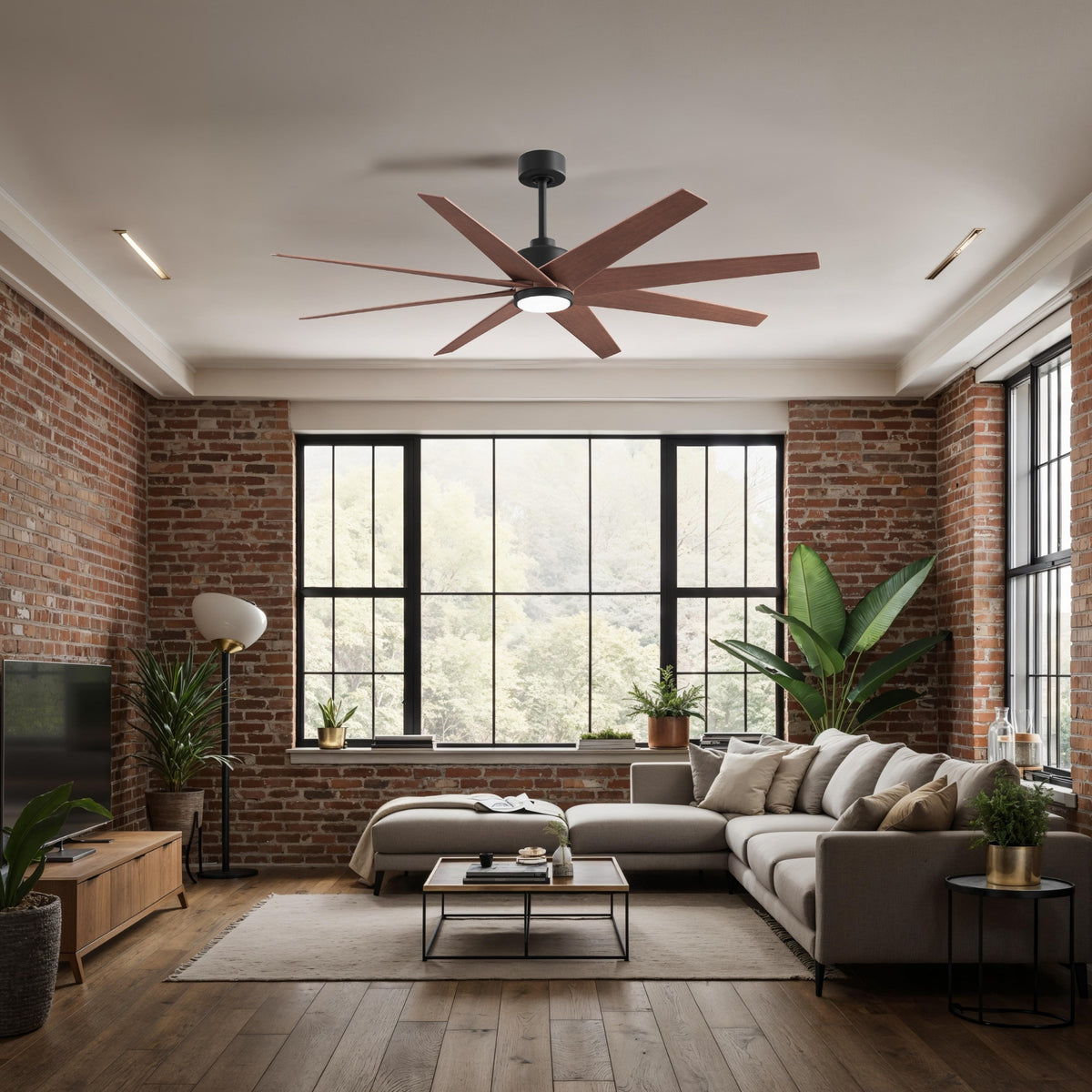 64-inch Ariella 8-Blade Ceiling Fan with LED Light