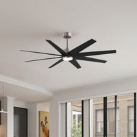 64-inch Ariella 8-Blade Ceiling Fan with LED Light
