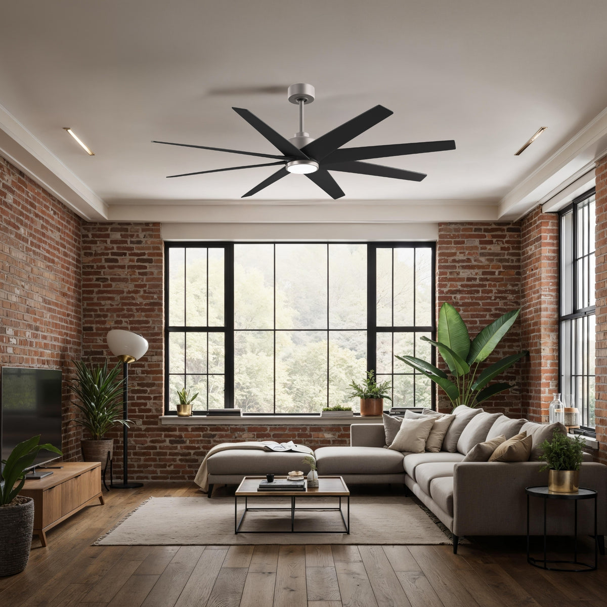64-inch Ariella 8-Blade Ceiling Fan with LED Light
