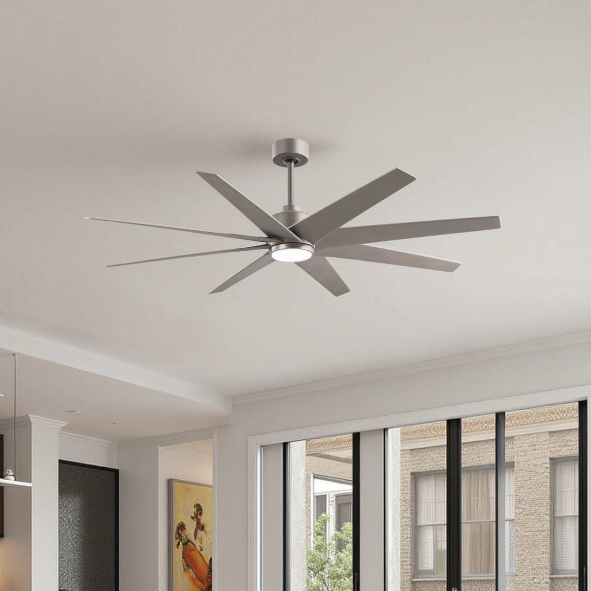 64-inch Ariella 8-Blade Ceiling Fan with LED Light