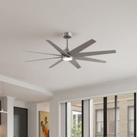 64-inch Ariella 8-Blade Ceiling Fan with LED Light