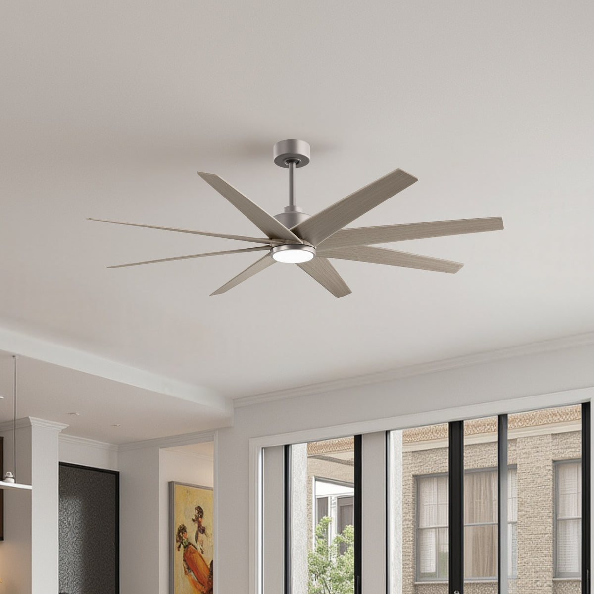 64-inch Ariella 8-Blade Ceiling Fan with LED Light
