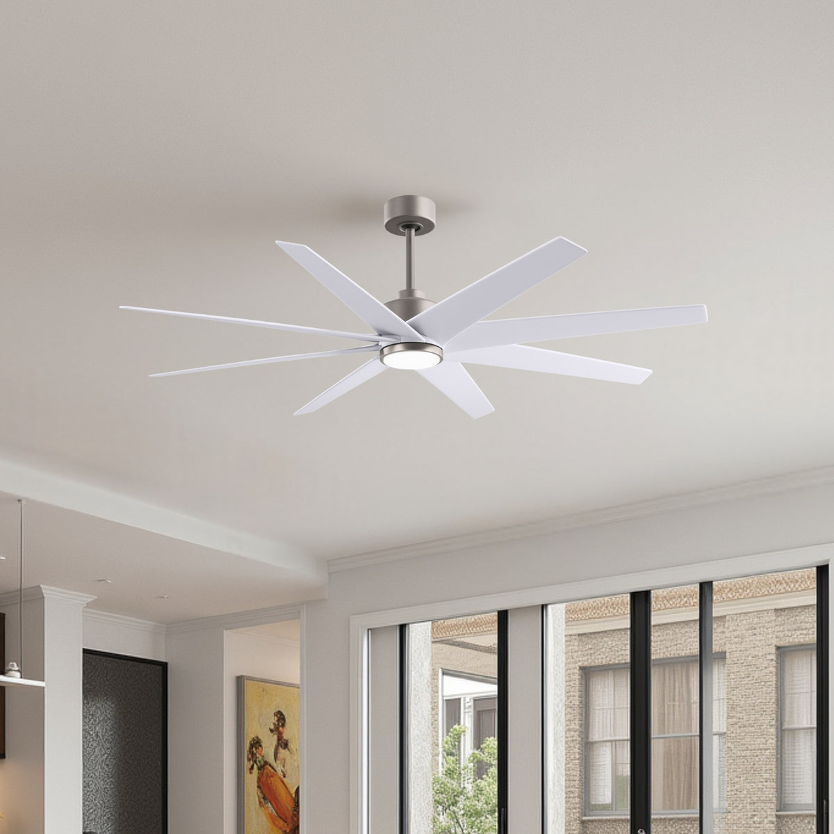 64-inch Ariella 8-Blade Ceiling Fan with LED Light