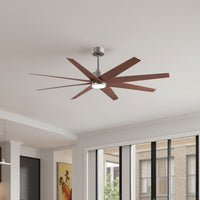 64-inch Ariella 8-Blade Ceiling Fan with LED Light