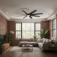 64-inch Ariella 8-Blade Ceiling Fan with LED Light